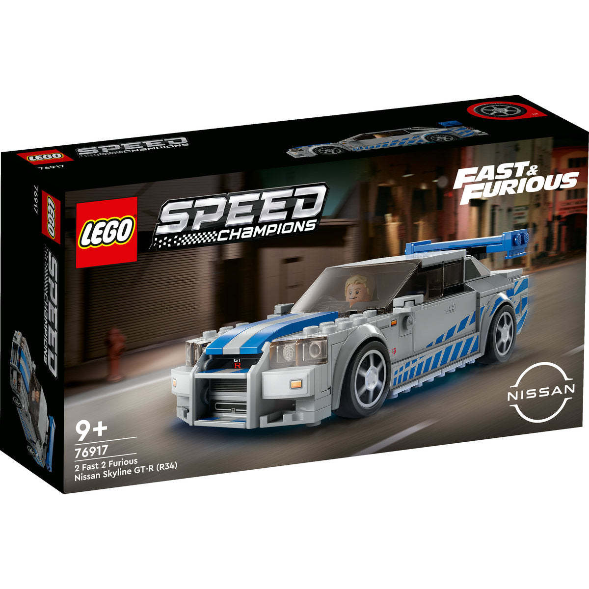 LEGO Speed Champions 2 Fast 2 Furious Nissan Skyline GT-R (R34) 76917 - Moons Toystore
