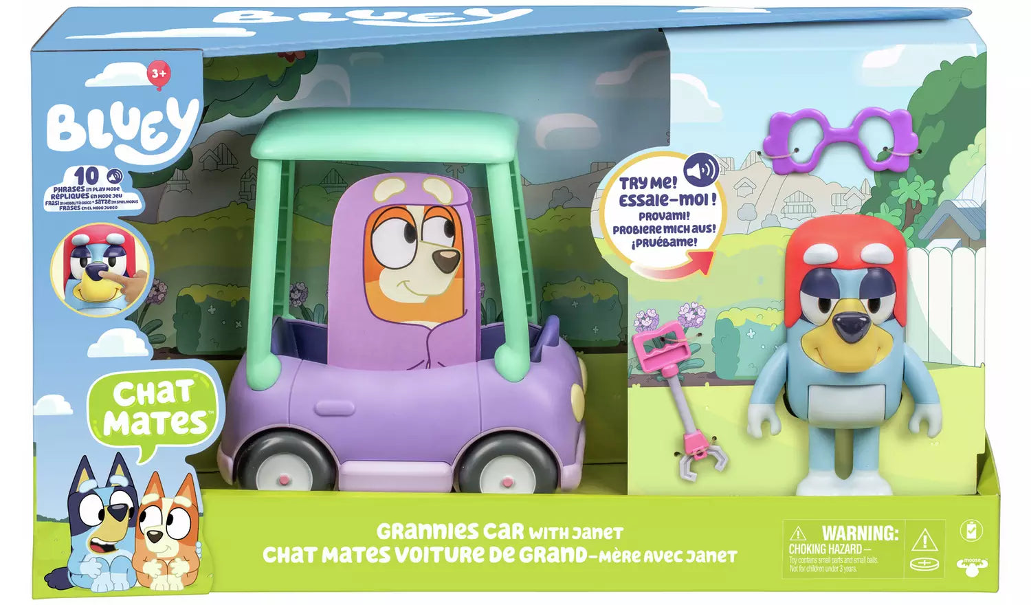 Bluey Chat Mates Grannies Car With Janet