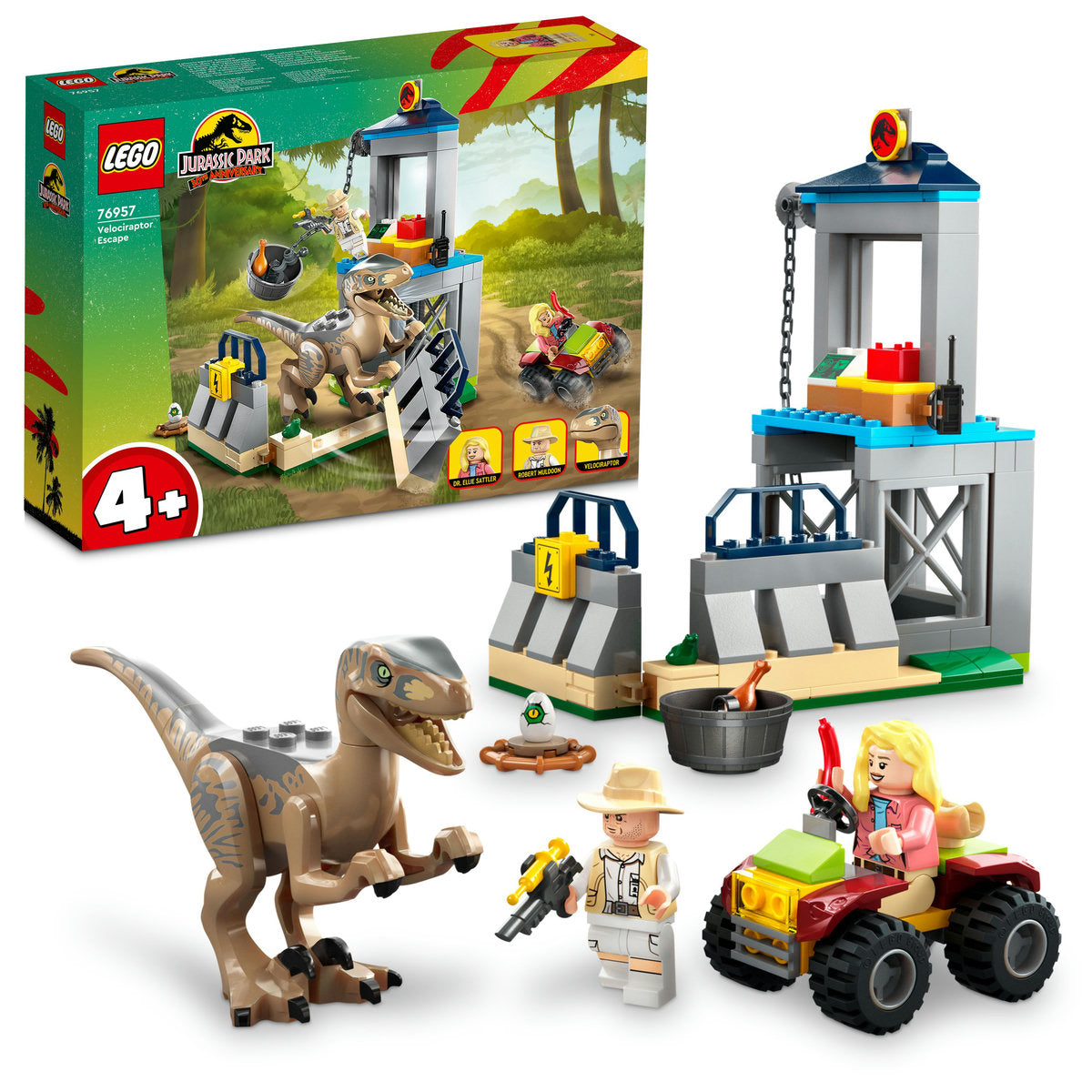 LEGO Jurassic Park Velociraptor Escape Toy Set 76957 - Moons Toystore