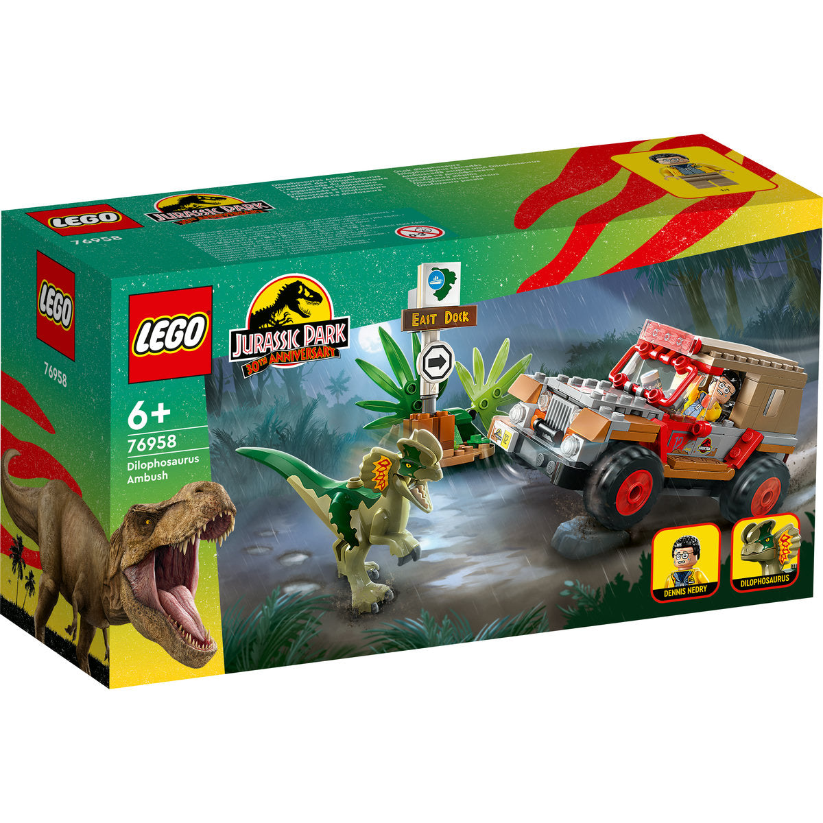 LEGO Jurassic Park Dilophosaurus Ambush Set 76958 - Moons Toystore