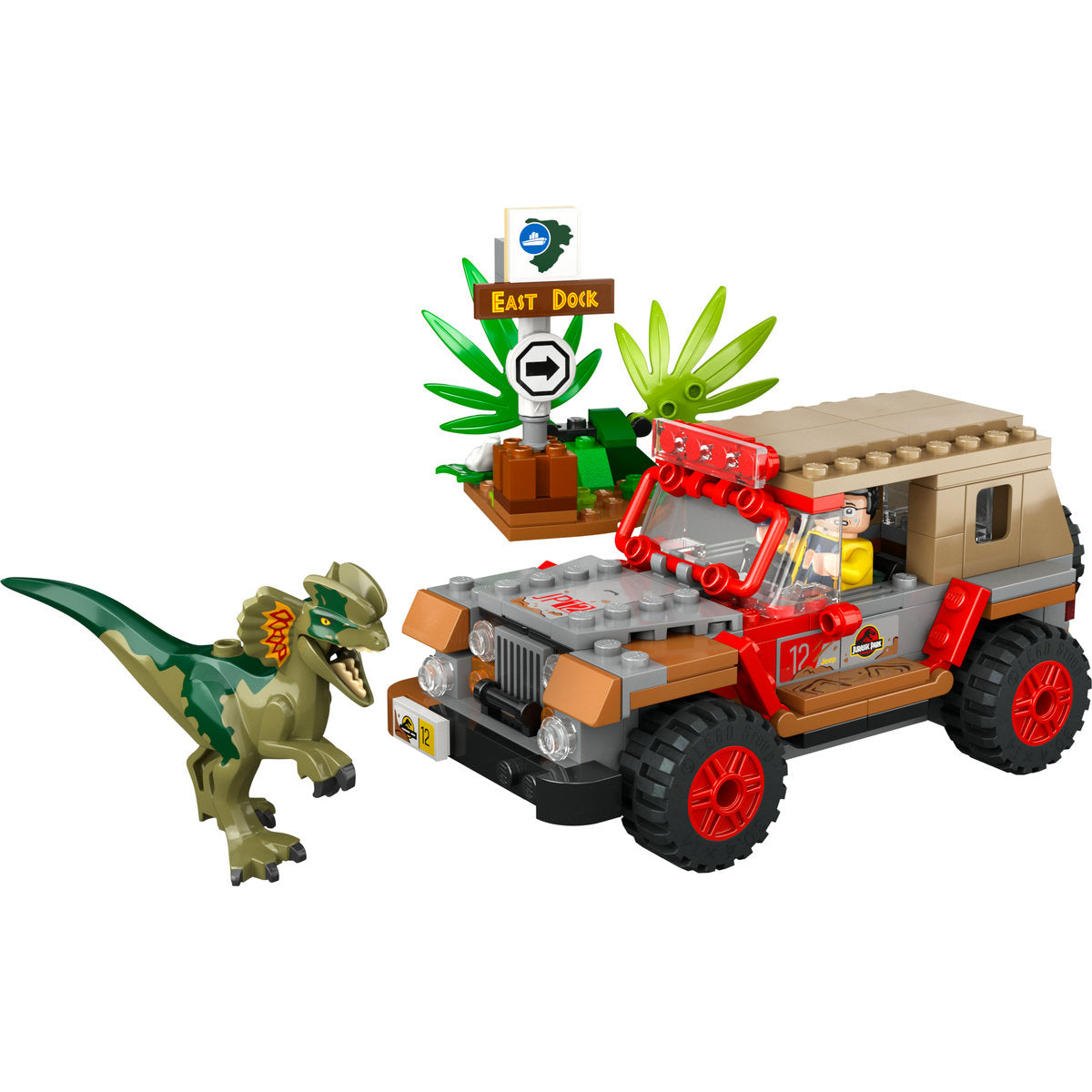 LEGO Jurassic Park Dilophosaurus Ambush Set 76958 - Moons Toystore