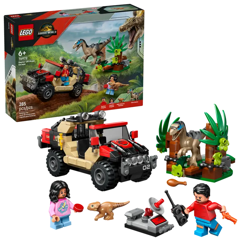 Lego Jurassic World Raptor Off-Road Escape 76972