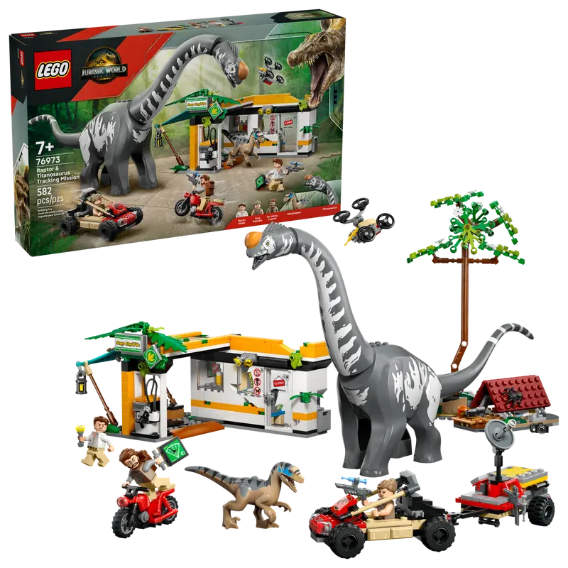 Lego Jurassic World Raptor & Titanosaurus Tracking Mission 76973
