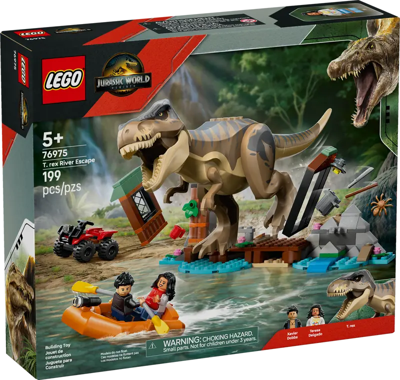 Lego Jurassic World T-Rex River Escape 76975