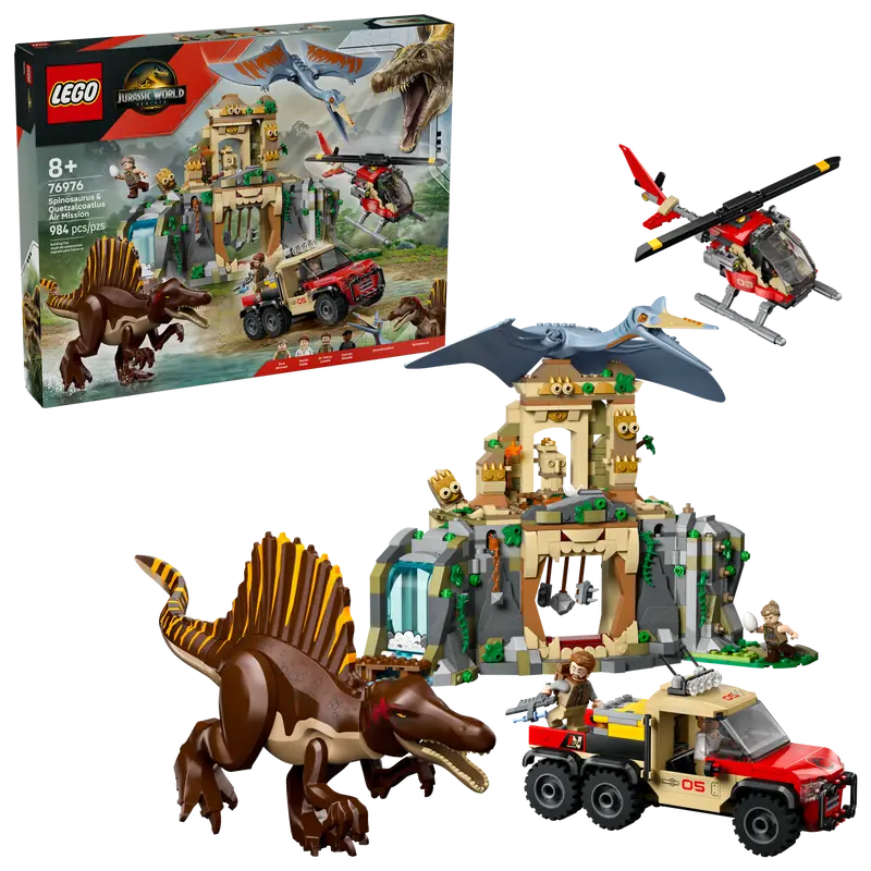 Lego Jurassic World Spinosaurus & Quetzalcoatlus Air Mission 76976