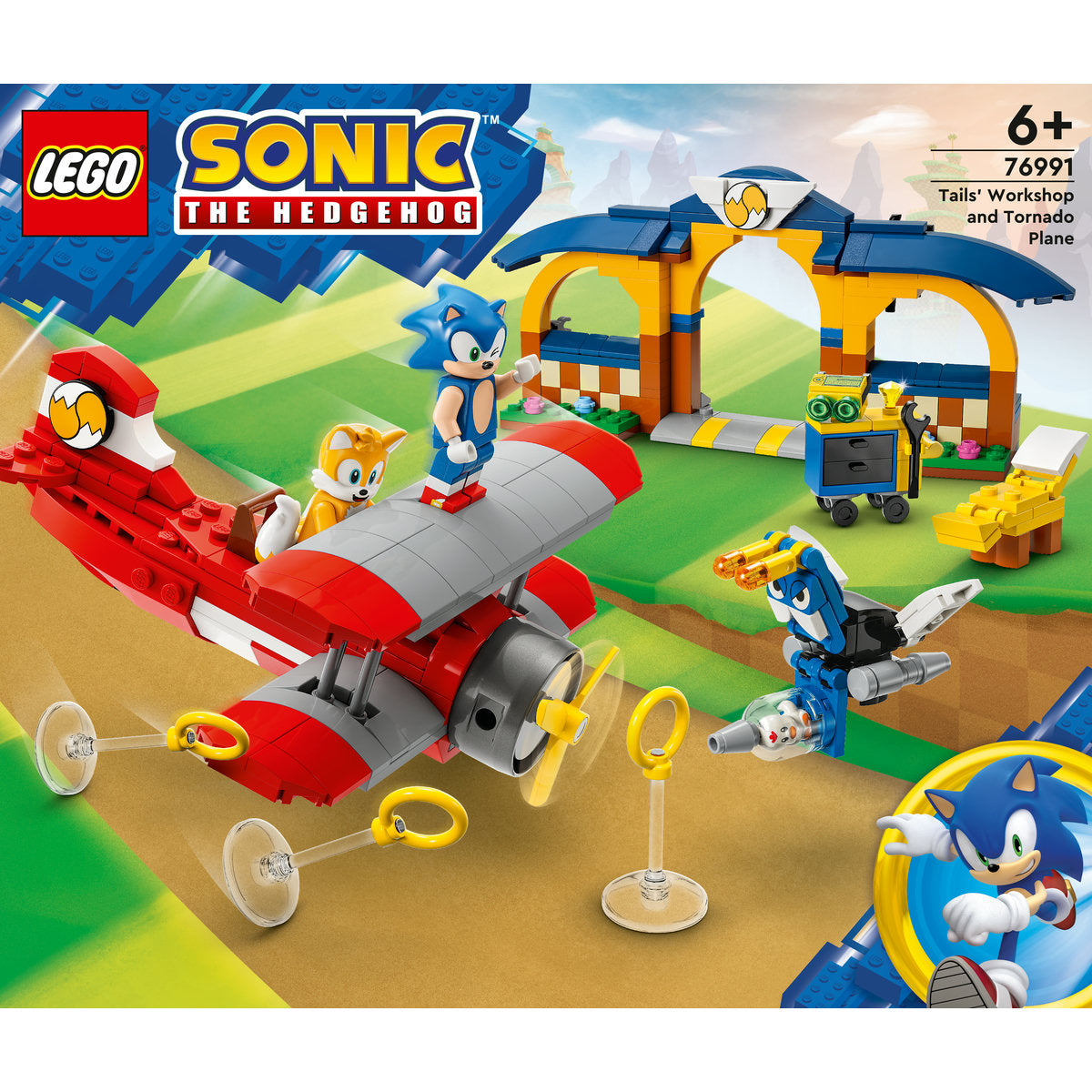 LEGO Sonic the Hedgehog Tails' Workshop and Tornado Plane 76991