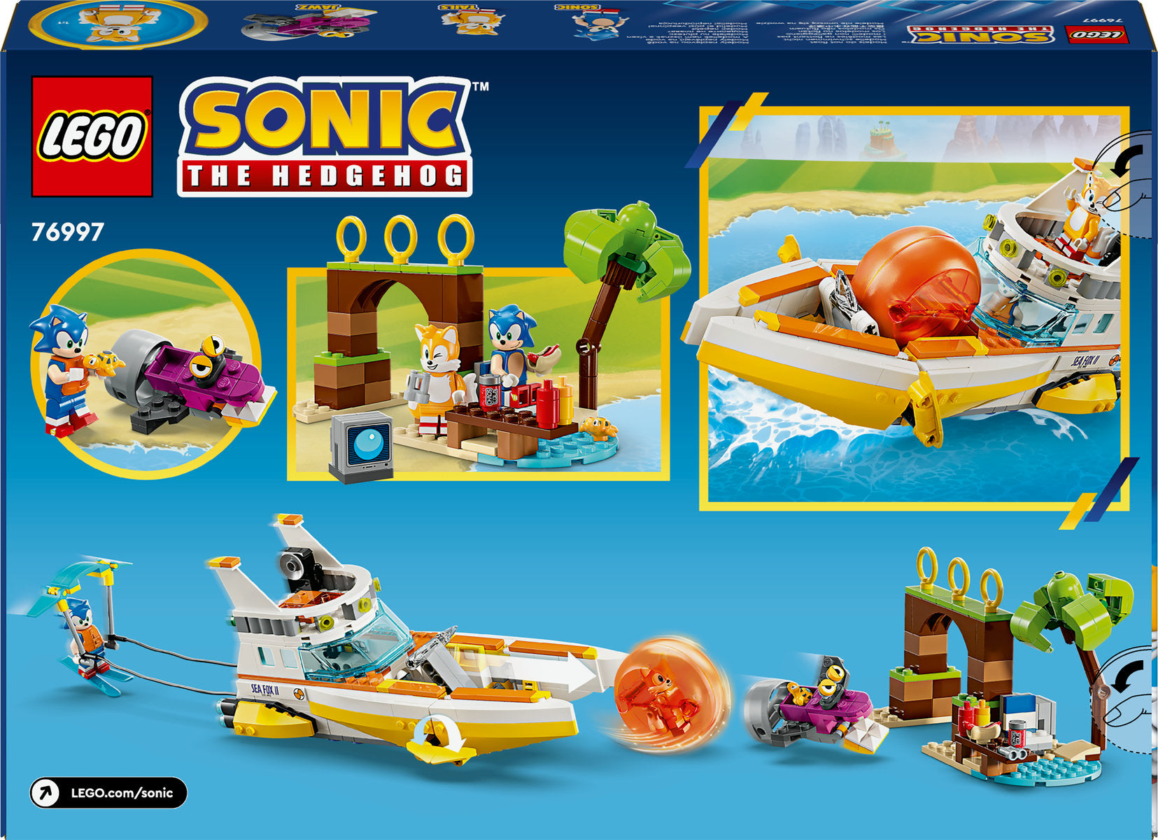 LEGO Sonic the Hedgehog Tails’ Adventure Boat 76997 - Moons Toystore