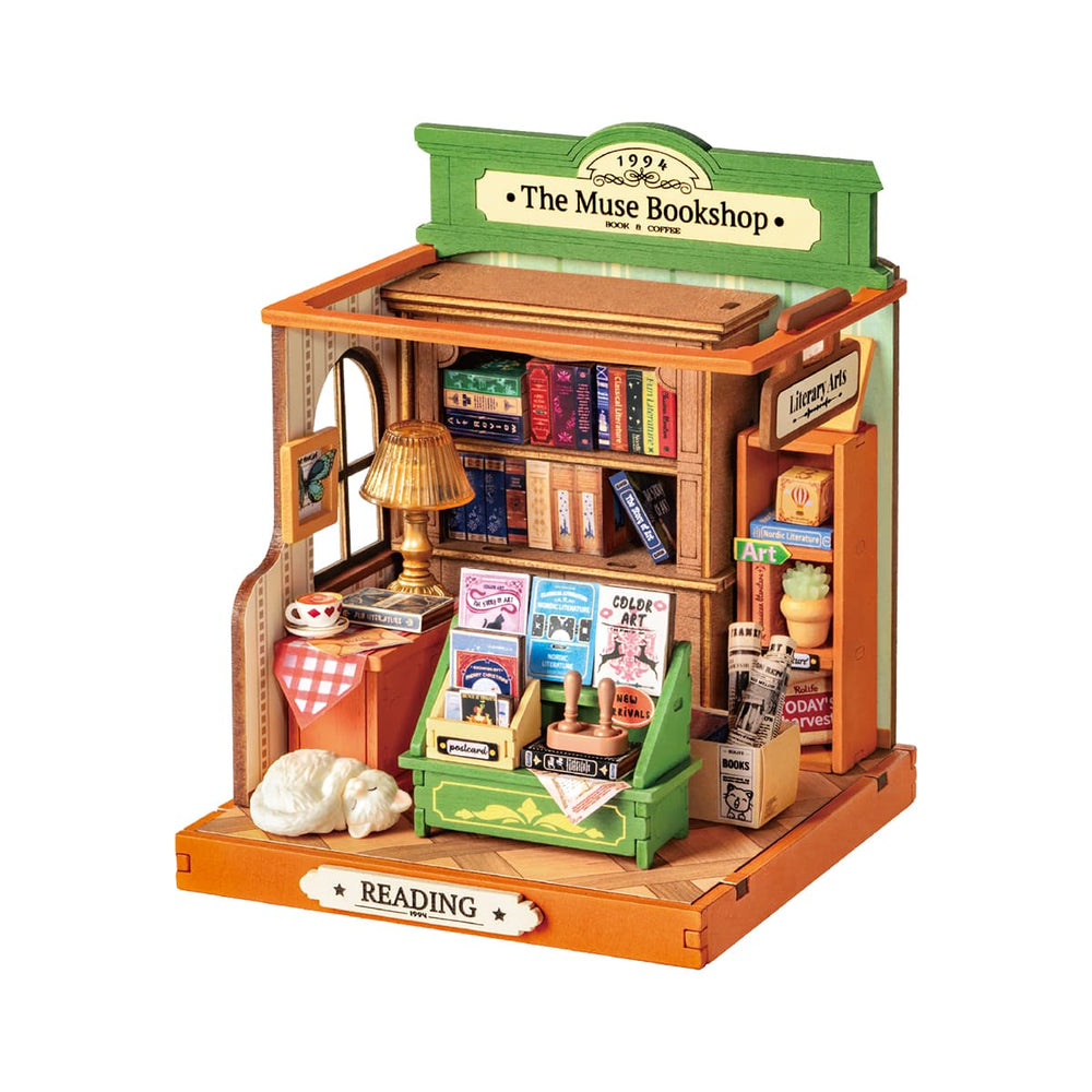 Rolife The Muse Bookshop DIY Book Nook Kit