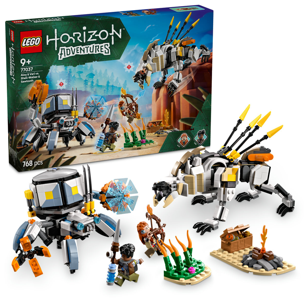 LEGO Horizon Adventures Aloy & Varl vs. Shell-Walker & Sawtooth 77037