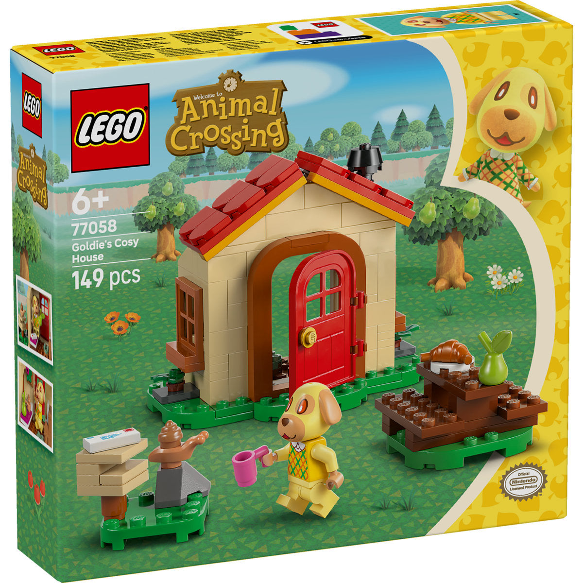 LEGO Animal Crossing Goldie’s Cosy House Toy 77058