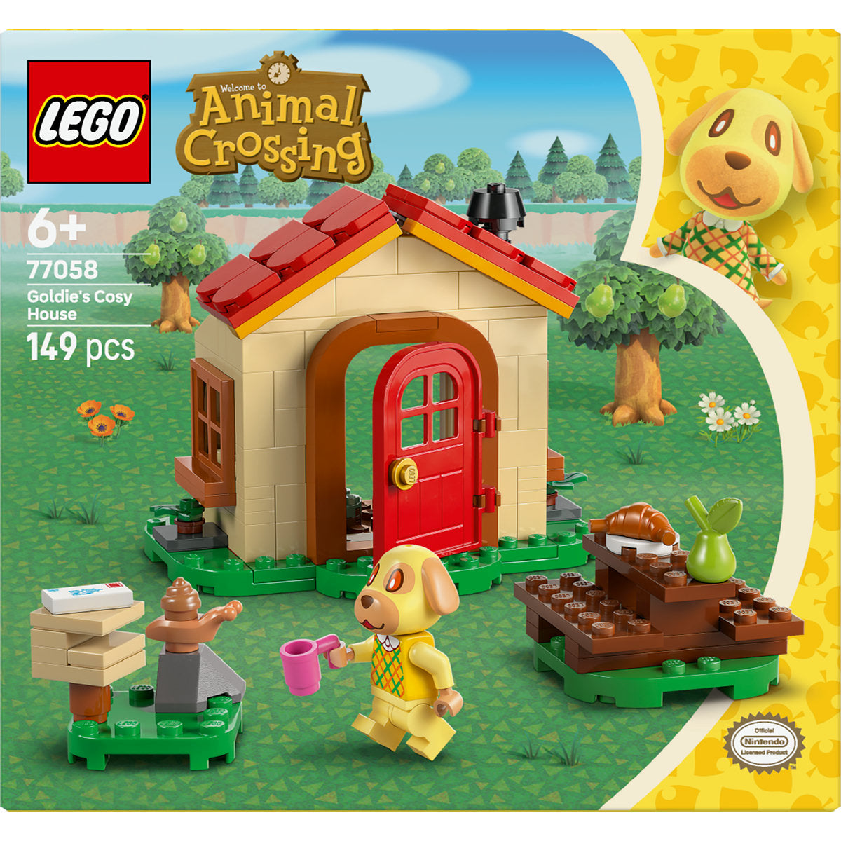 LEGO Animal Crossing Goldie’s Cosy House Toy 77058