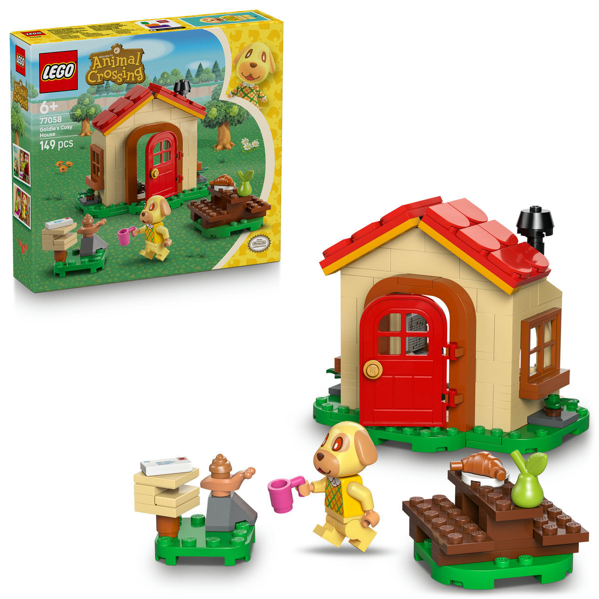 LEGO Animal Crossing Goldie’s Cosy House Toy 77058