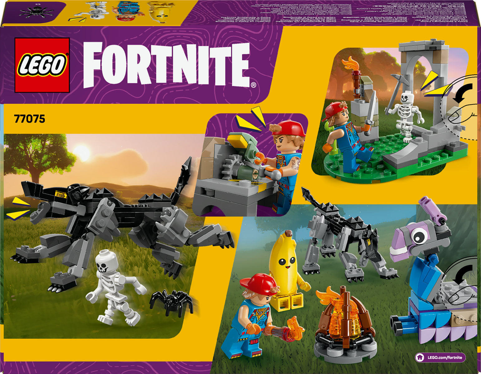 LEGO Fortnite Peely & Sparkplug’s Camp Video Game Building Set 77075