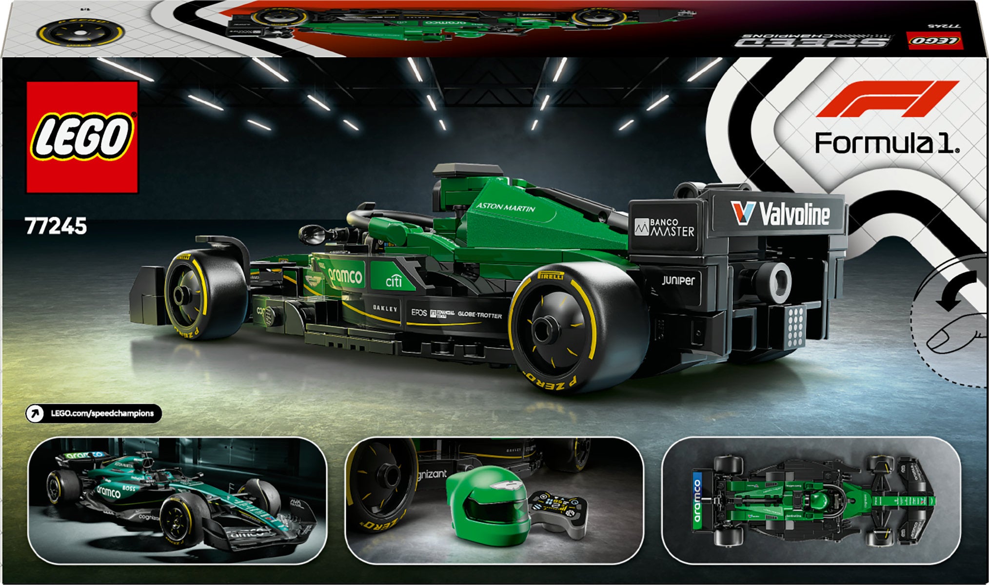 LEGO Speed Champions Aston Martin Aramco F1 AMR24 Race Car 77245