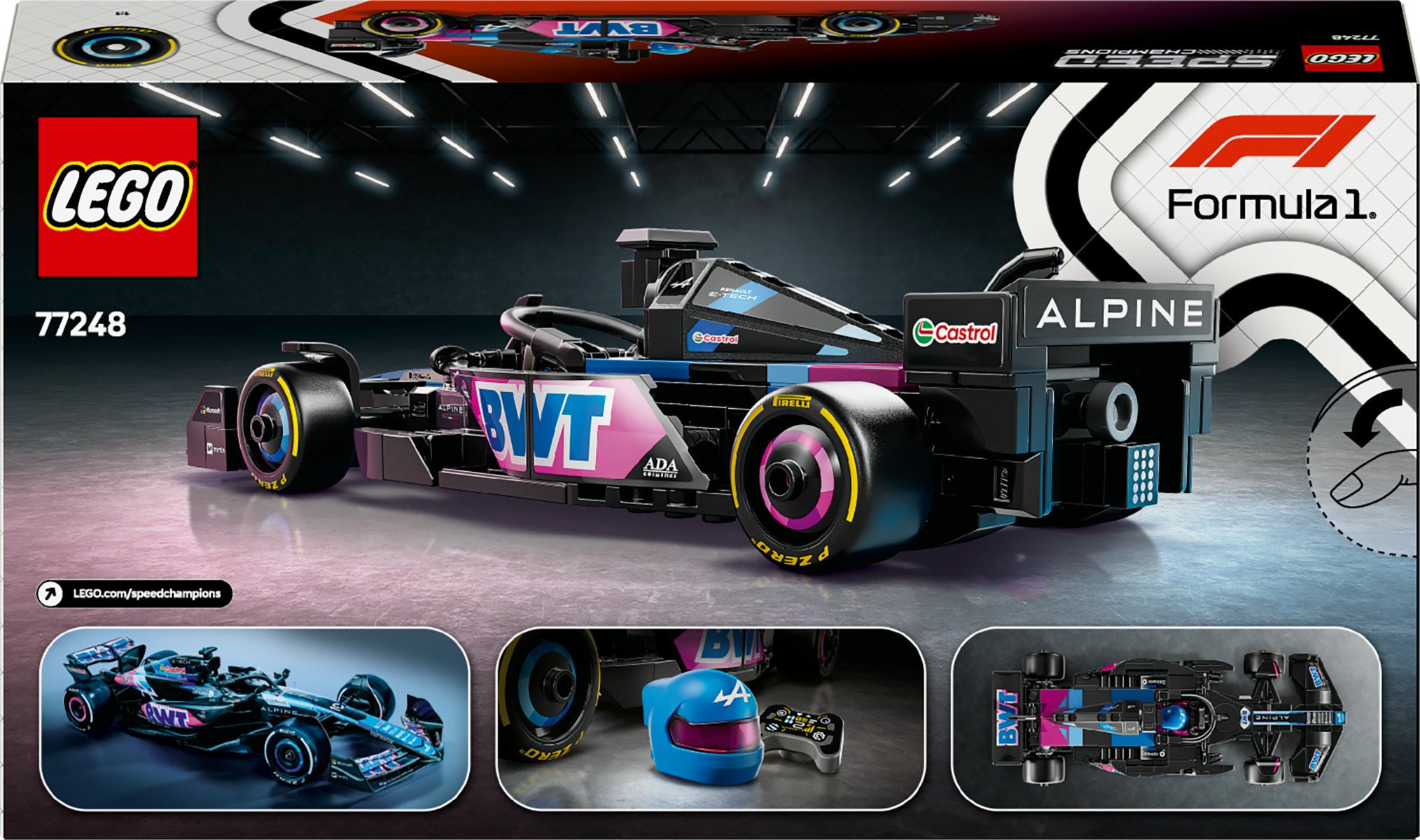 LEGO Speed Champions BWT Alpine F1 Team A524 Race Car 77248
