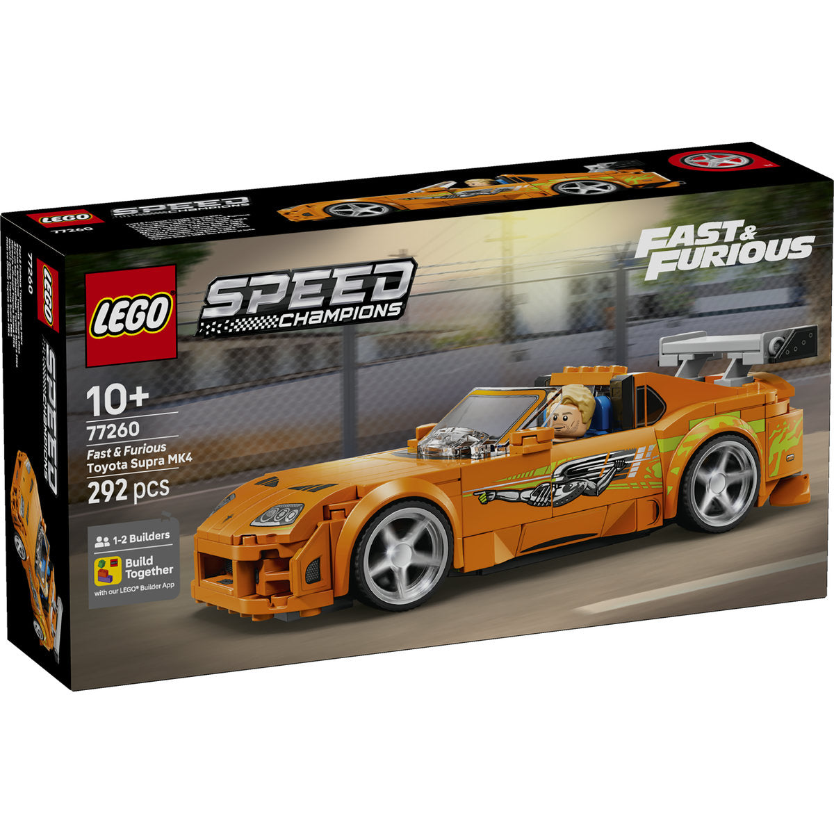 LEGO Speed Champions Fast and Furious Toyota Supra MK4 Building Set 77260