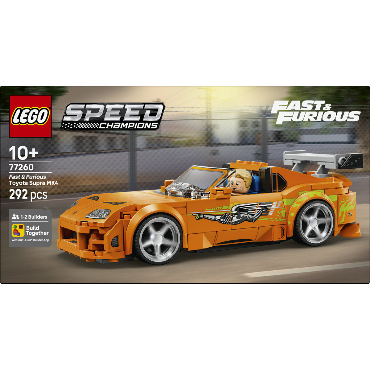 LEGO Speed Champions Fast and Furious Toyota Supra MK4 Building Set 77260