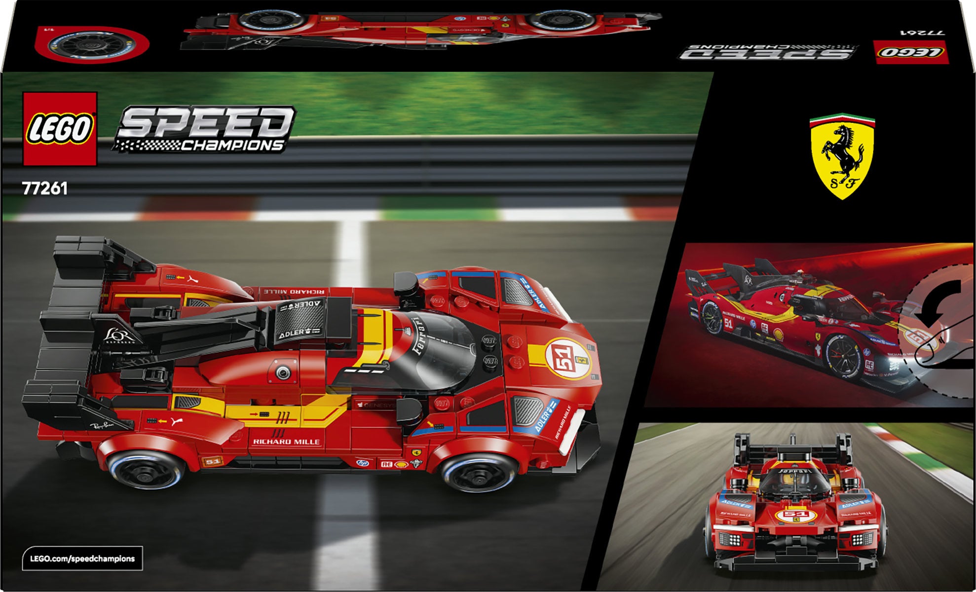 LEGO Speed Champions Ferrari 499P Race Car Building Set 77261