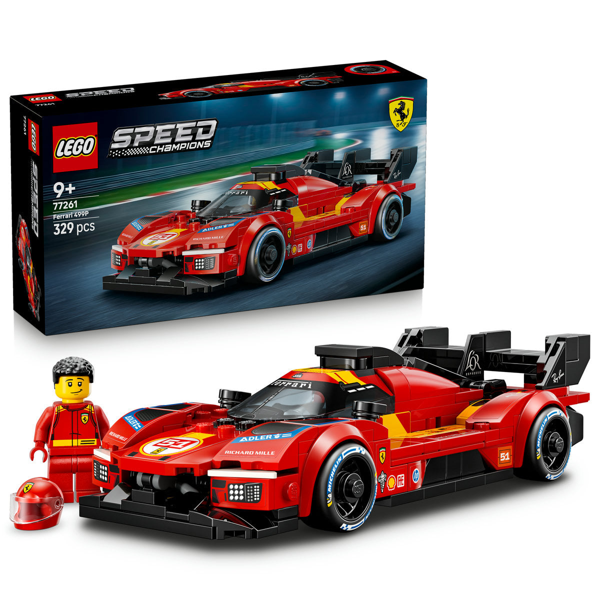 LEGO Speed Champions Ferrari 499P Race Car Building Set 77261