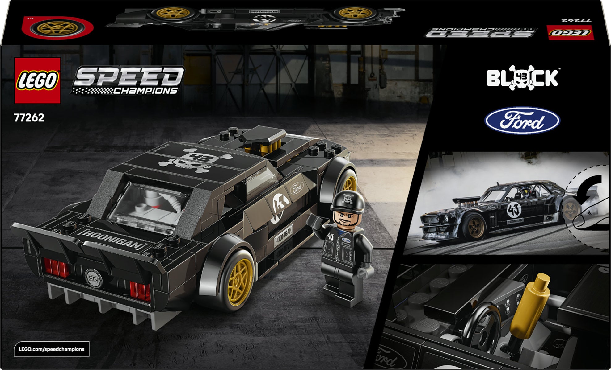 LEGO Speed Champions Ford Mustang Hoonicorn V1 Race Car Building Set 77262