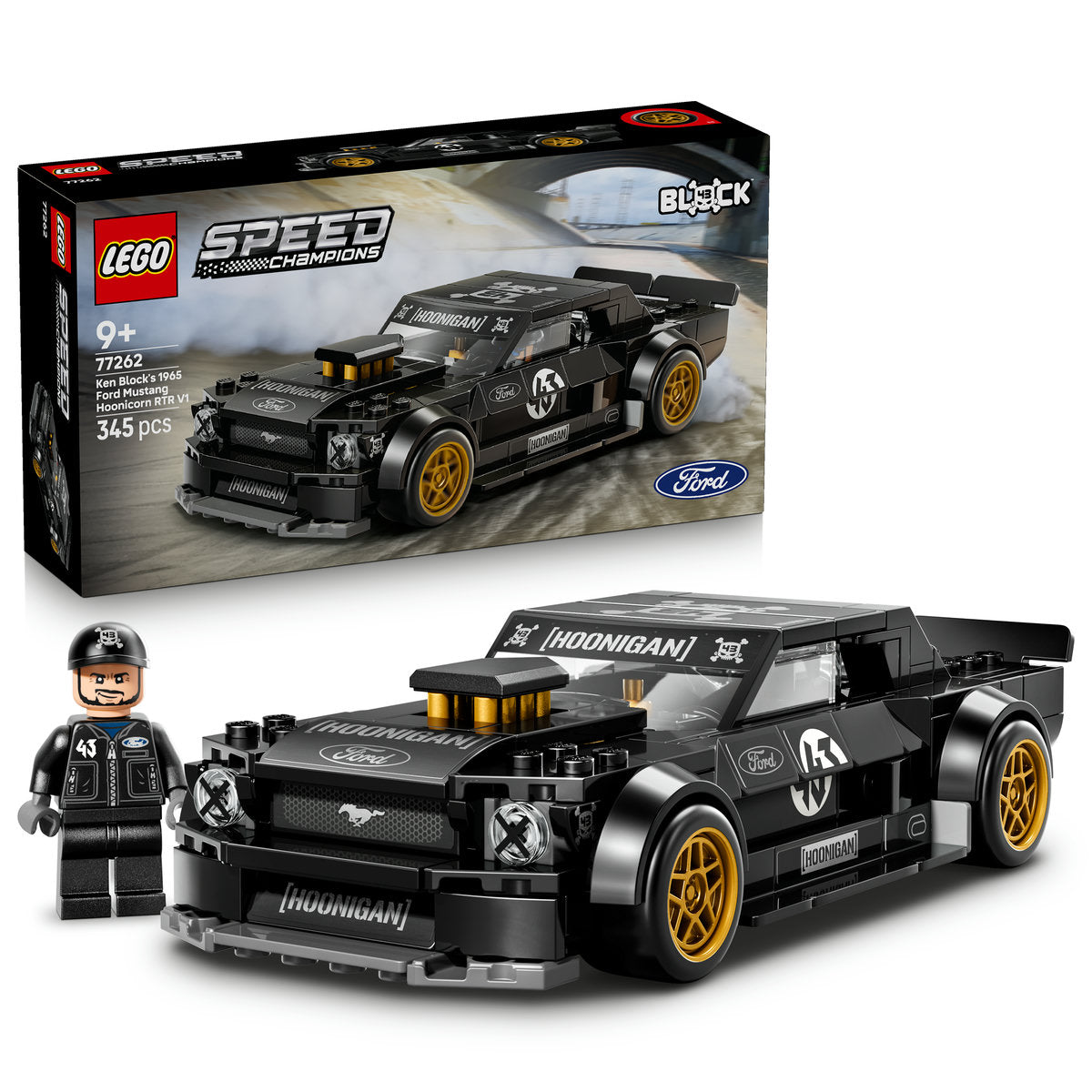 LEGO Speed Champions Ford Mustang Hoonicorn V1 Race Car Building Set 77262