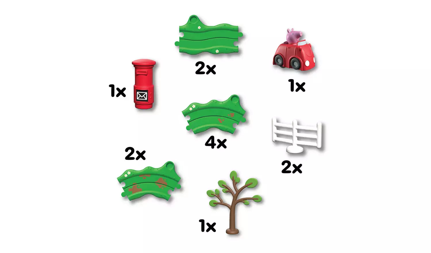 Peppa Pig Whizz Around Little Red Car Set