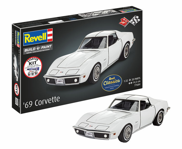 Revell Corvette C3 Plastic Model Starter Kit