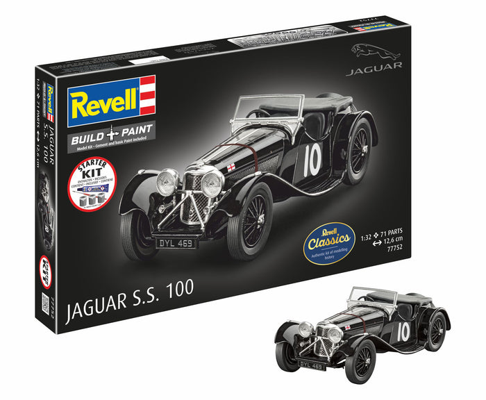 Revell Jaguar SS 100 Plastic Model Starter Kit