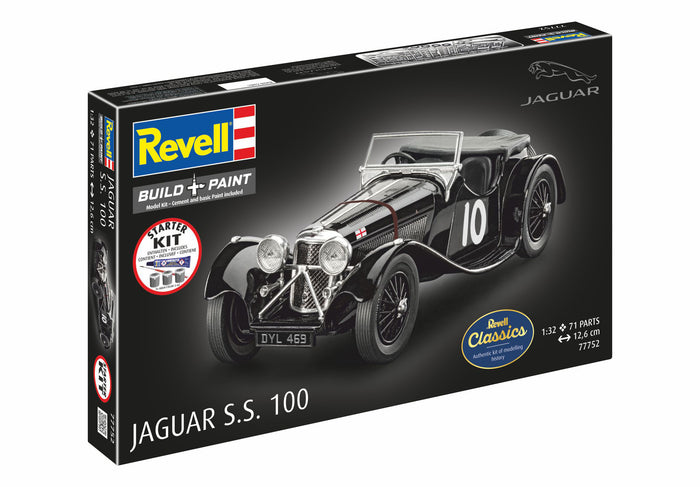 Revell Jaguar SS 100 Plastic Model Starter Kit