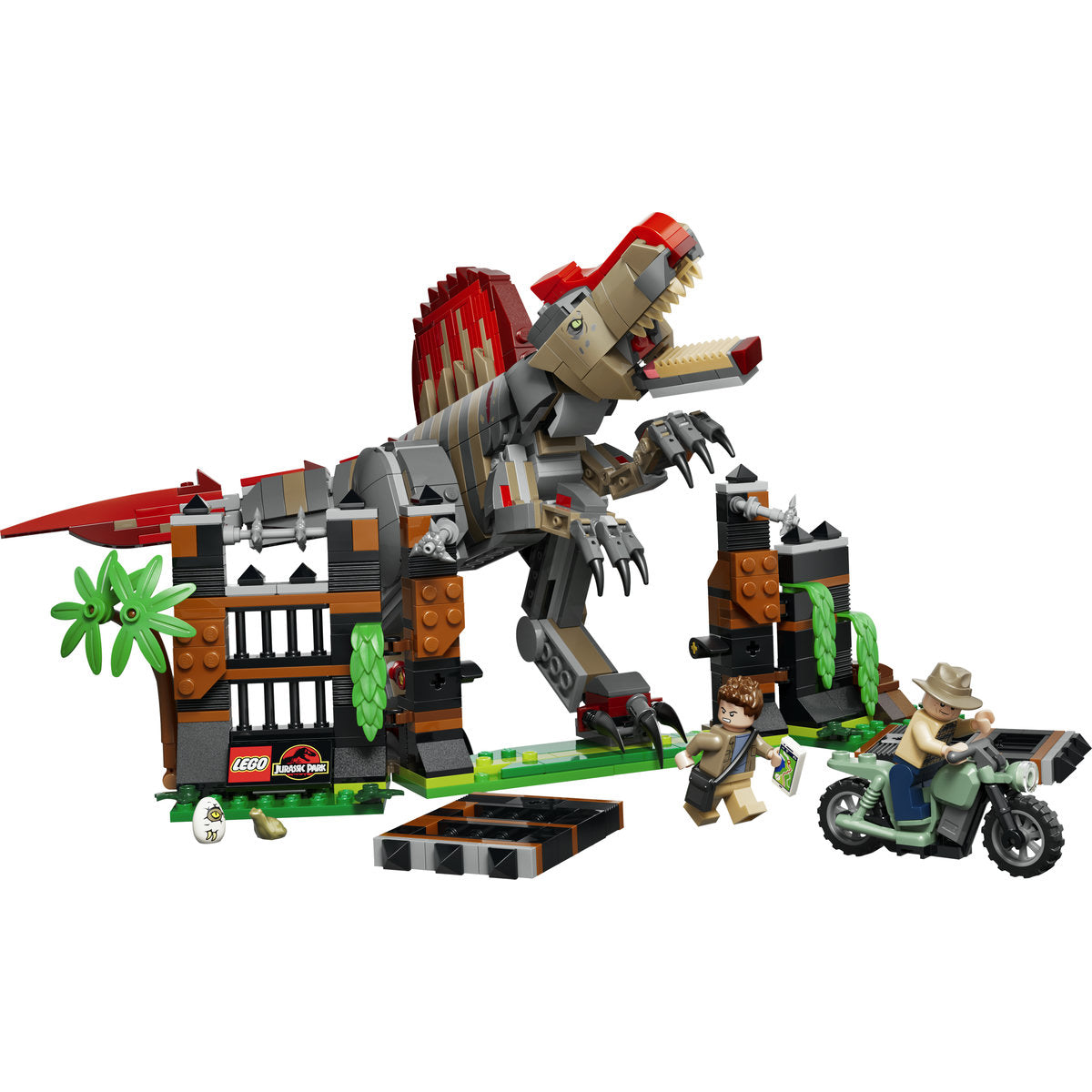 LEGO Jurassic World Spinosaurus Dinosaur Escape Building Set 77982