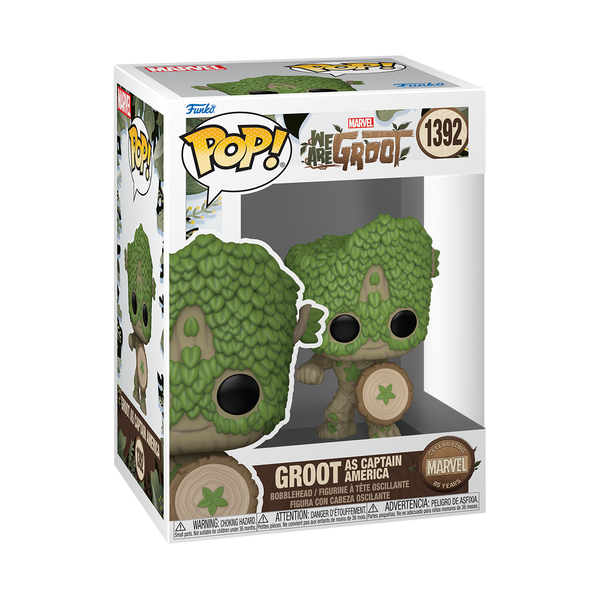 Funko POP! Marvel: We Are Groot - Groot As Captain America