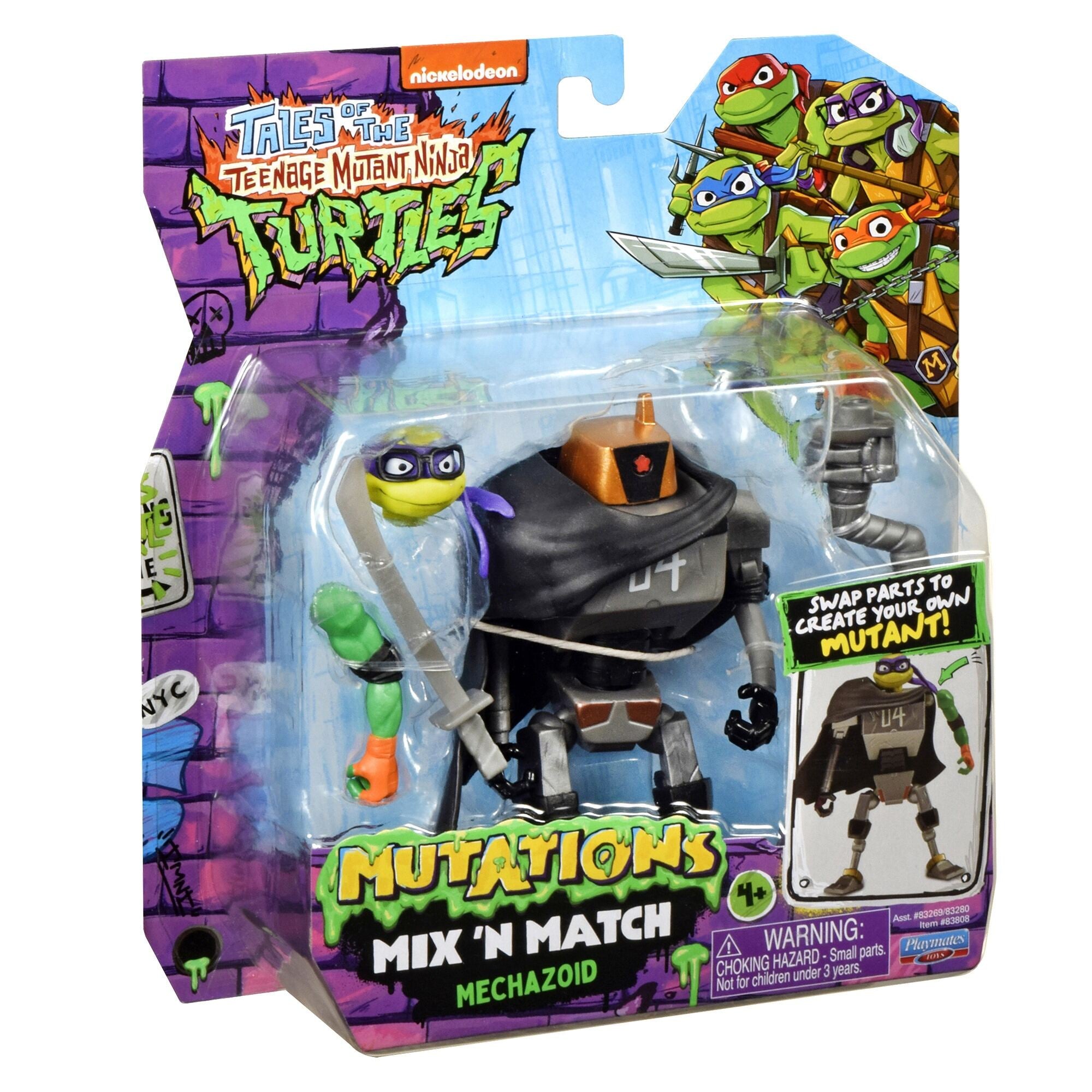 Tales Of Teenage Mutant Ninja Turtles Mix N Match Mutant Basic Figure Asst