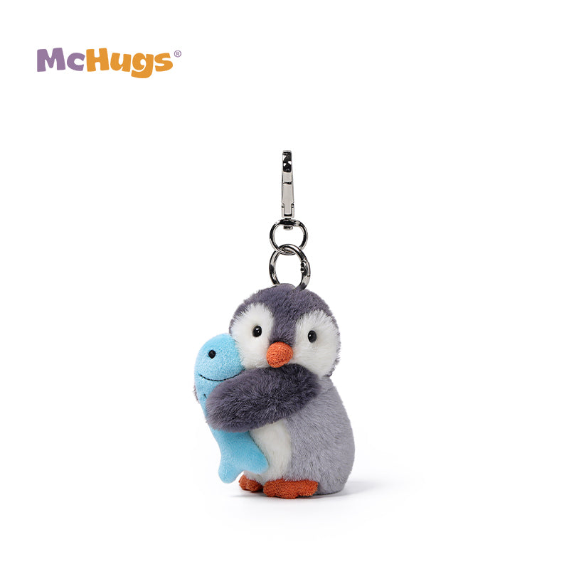 McHugs Fishing Glacier Penguin Plush Bag Charm