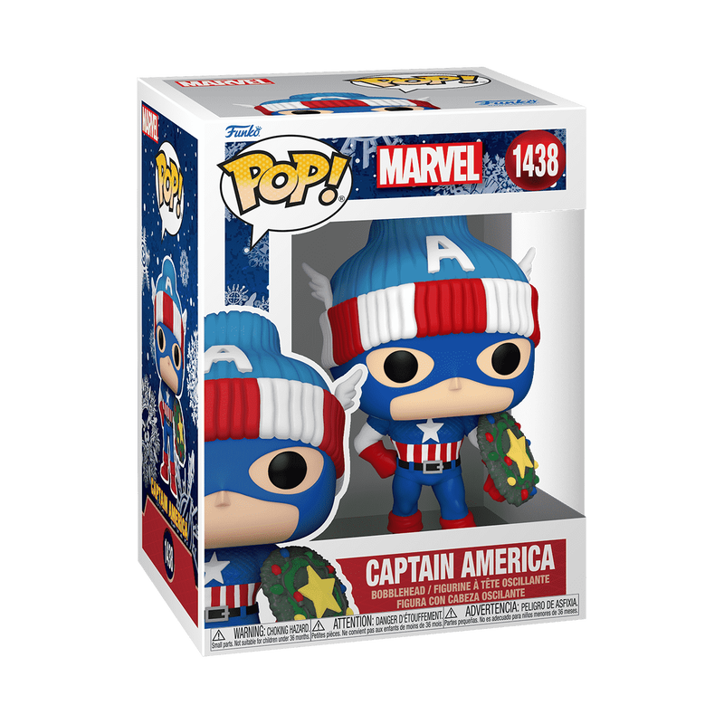 Funko POP! Marvel: Holiday - Captain America