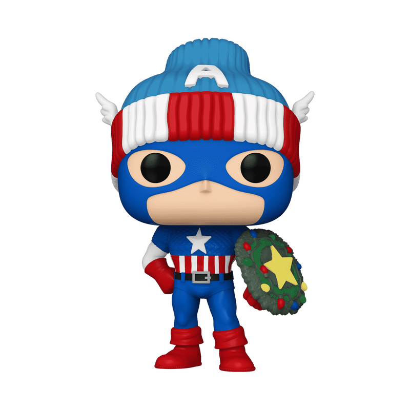 Funko POP! Marvel: Holiday - Captain America