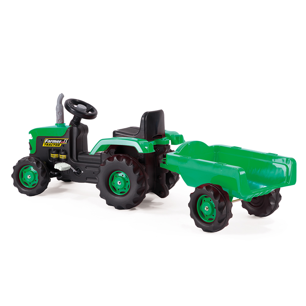 Tractor Pedal Operated & Trailer Green