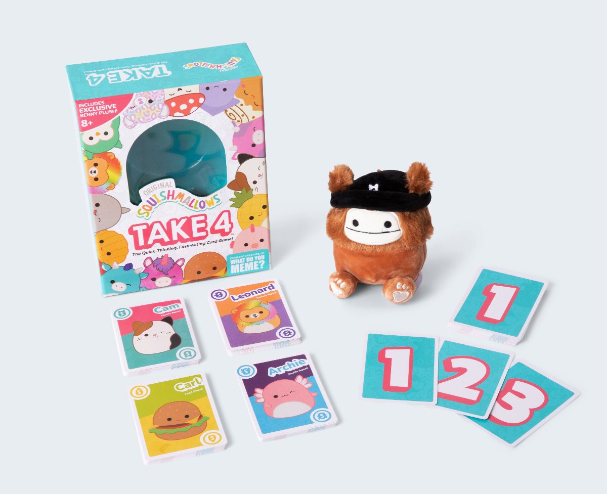 Squishmallows Take 4 Card Game