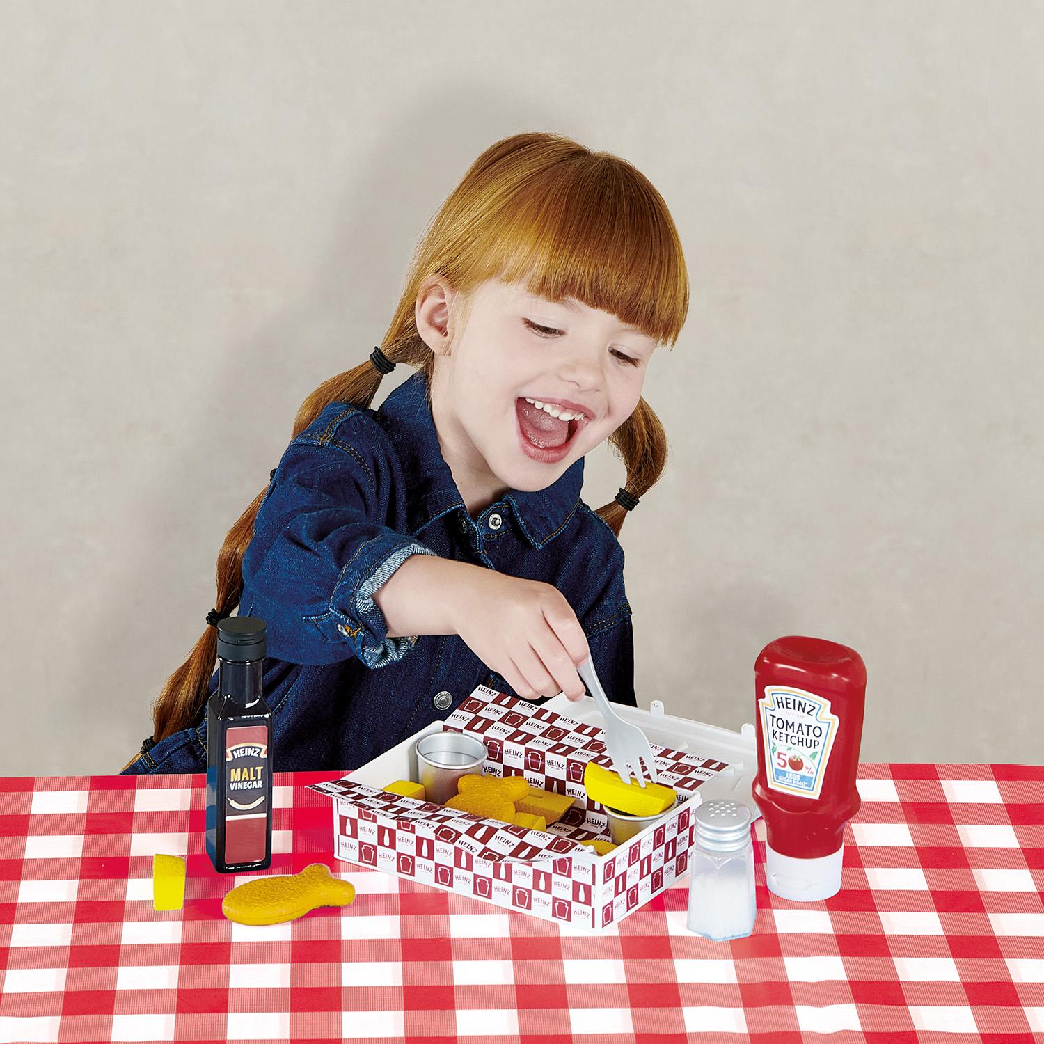 Toy Heinz Fish & Chips Takeaway Set Kids Role Play Toy