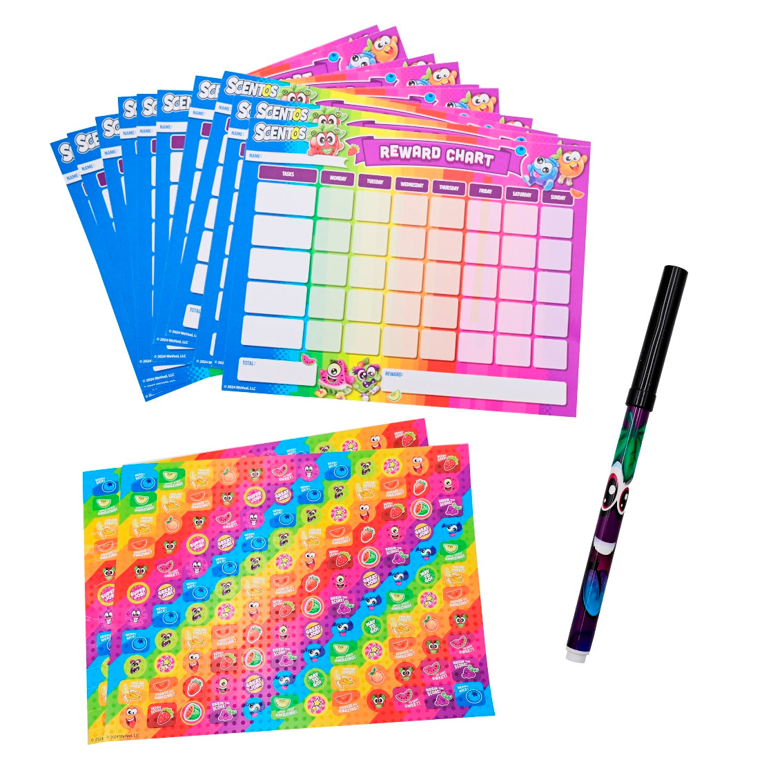 Scentos On The Go Beginners - Reward Charts