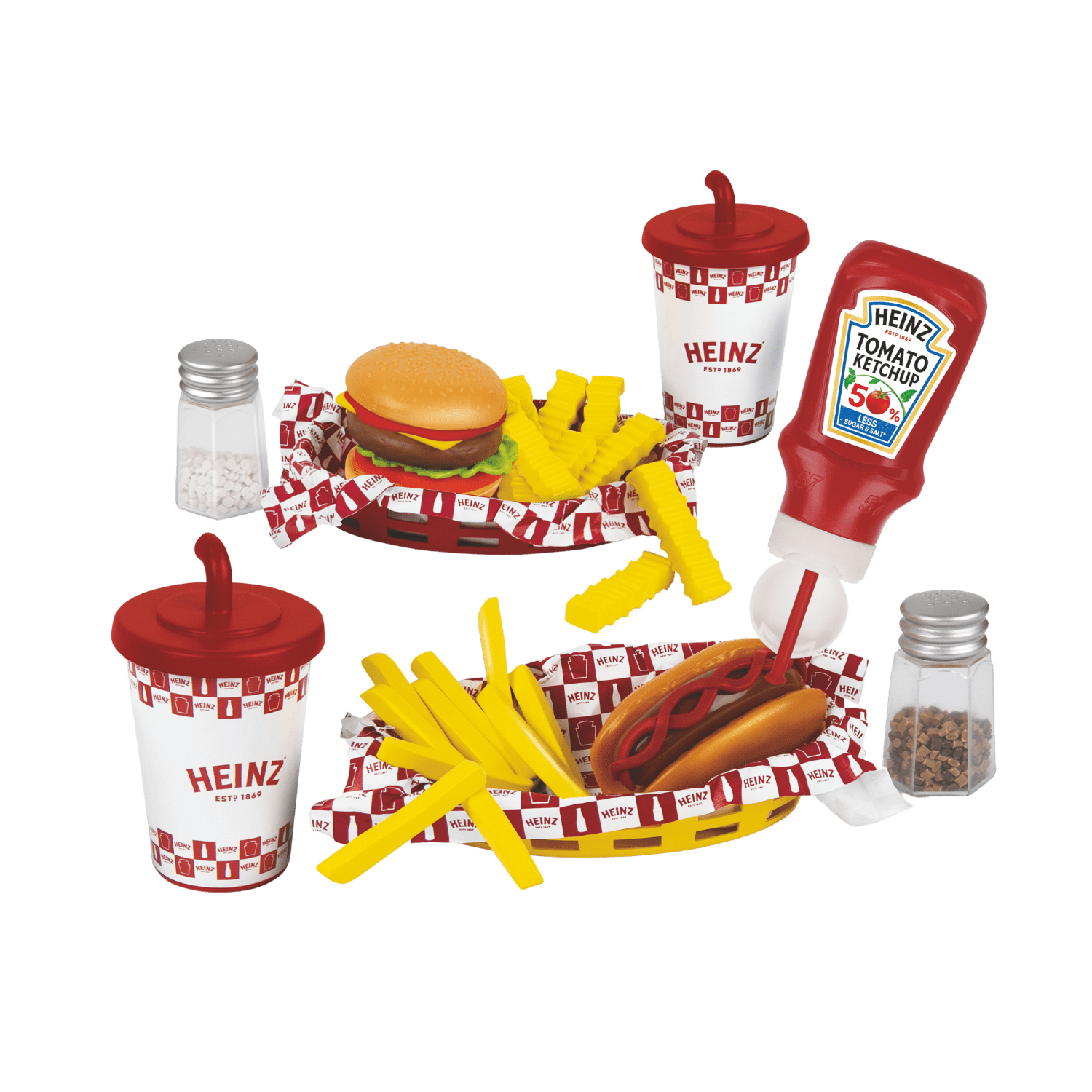 Toy Heinz American Diner Set Kids Role Play Food Toy