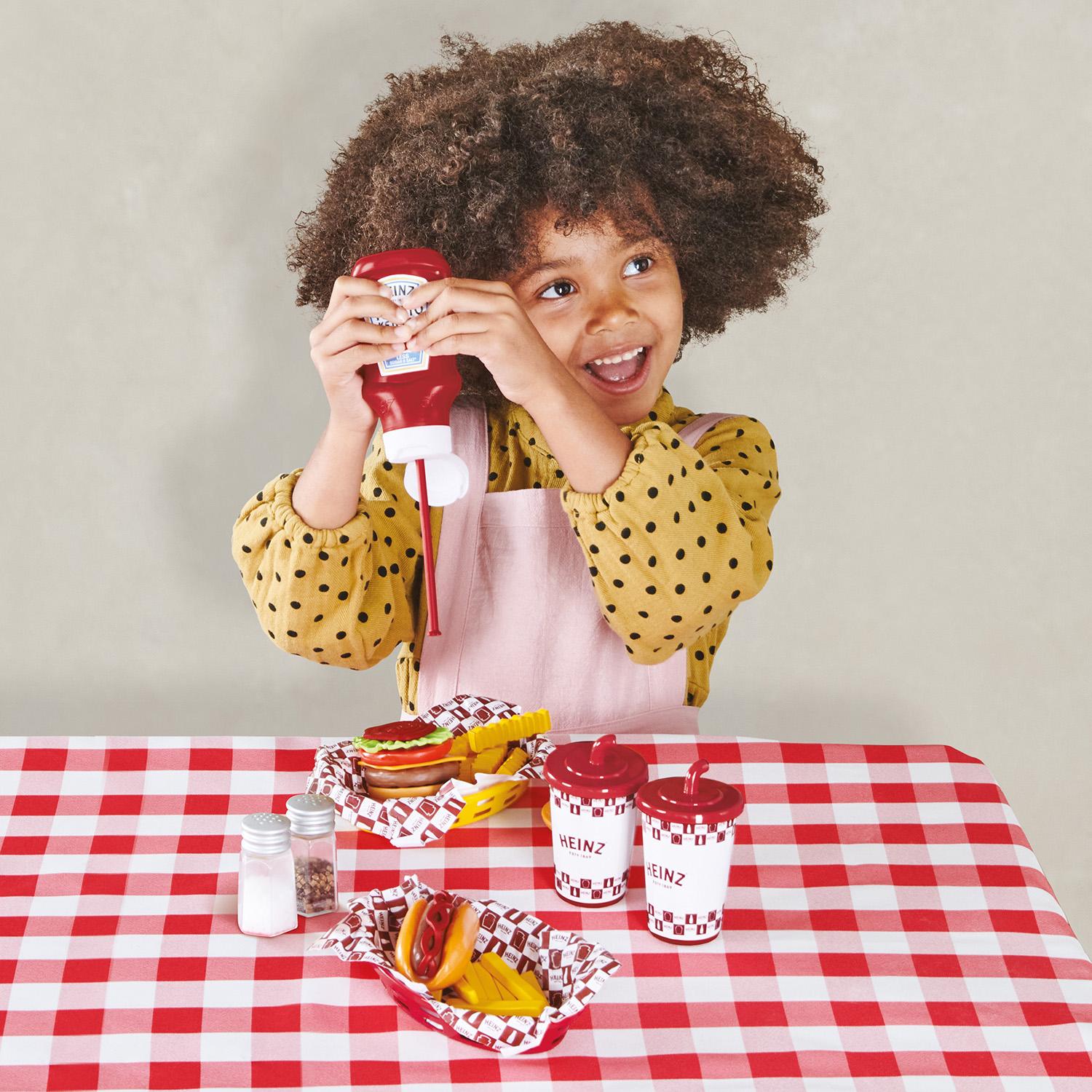 Toy Heinz American Diner Set Kids Role Play Food Toy