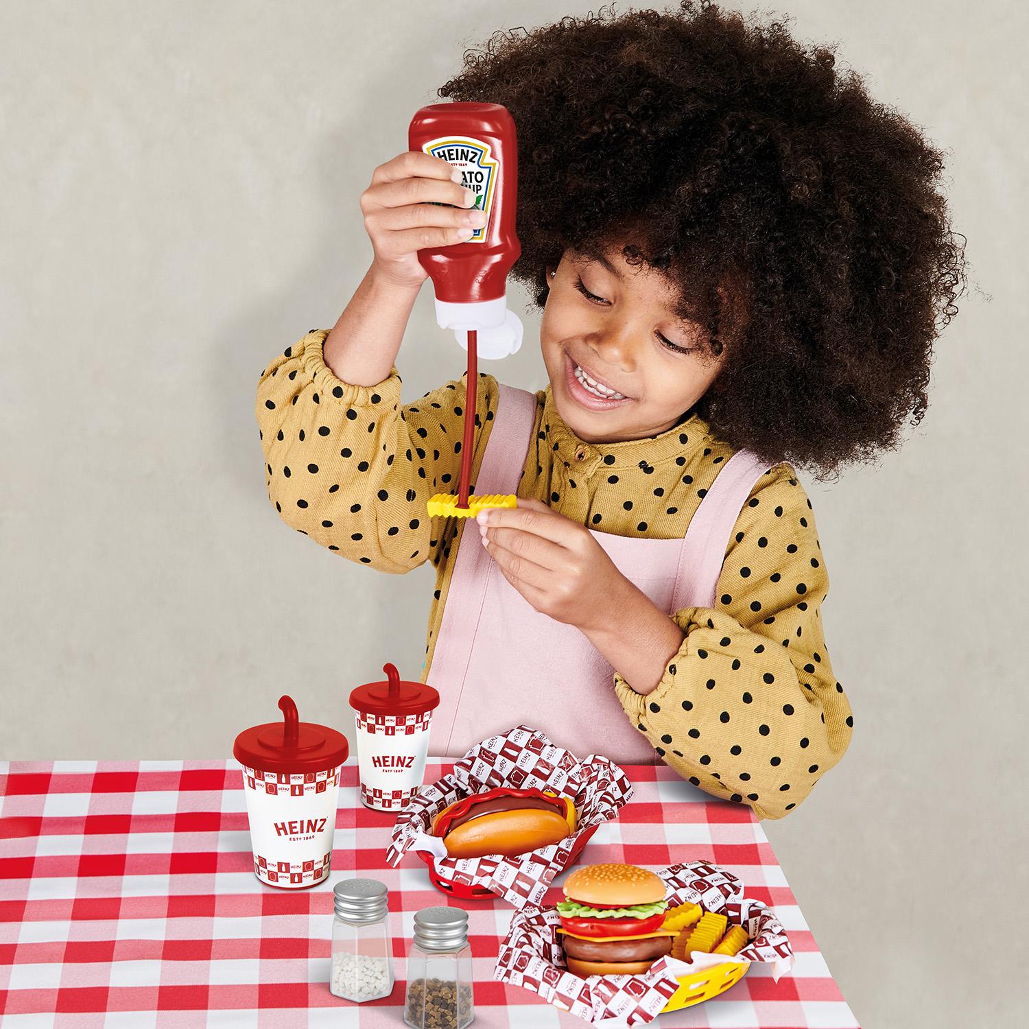 Toy Heinz American Diner Set Kids Role Play Food Toy