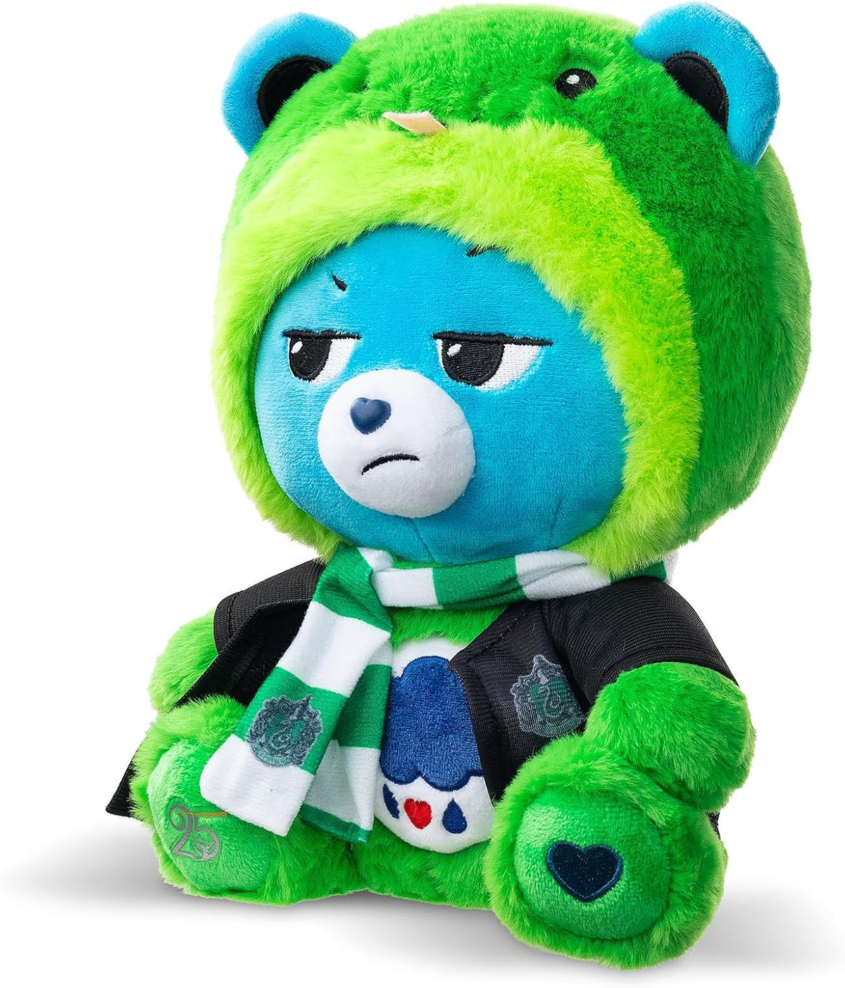 Care Bears x Harry Potter - Slytherin Grumpy Bear 30cm Hoodie Plush