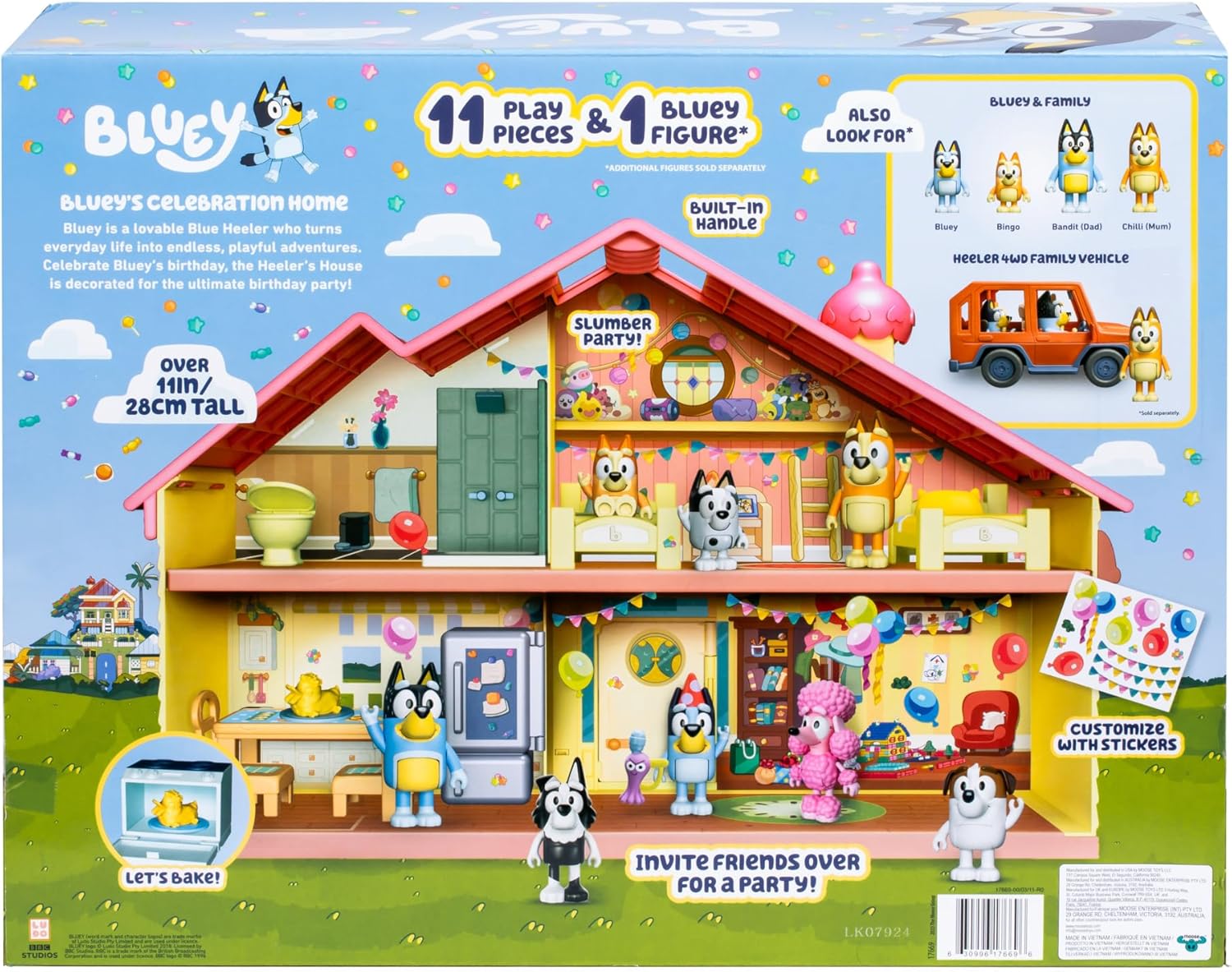Bluey Series 11 Bluey's Birthday Celebration Home Playset