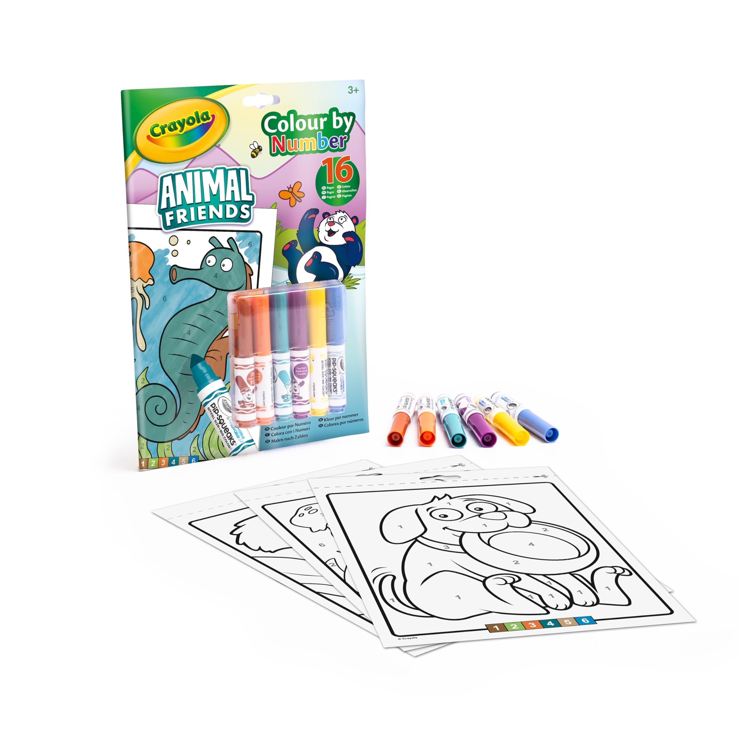 Crayola Colour By Numbers With Markers