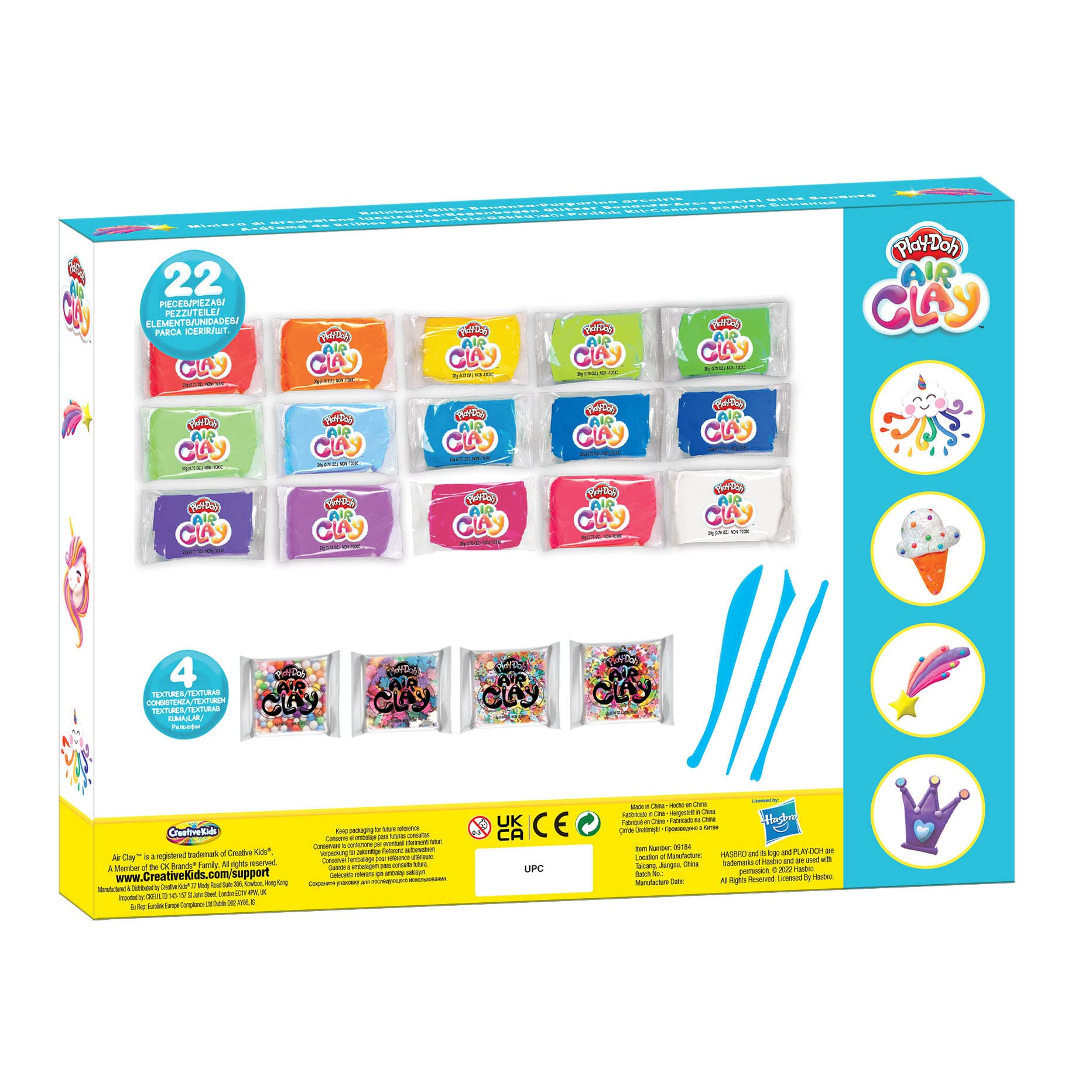 Play Doh Air Clay Rainbow Glitz Bonanza