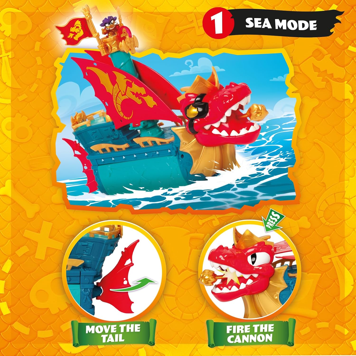 Piratix Dragon Ship 3-in-1 All Terrain Vehicle