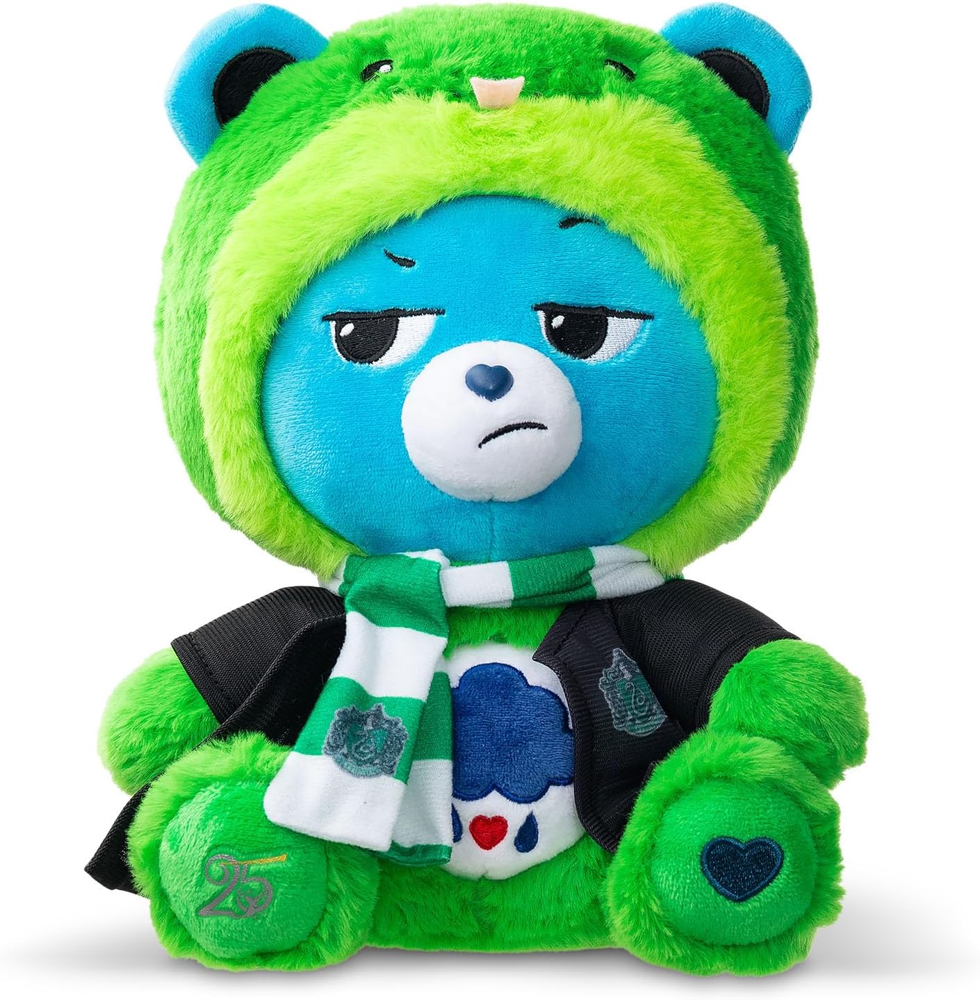 Care Bears x Harry Potter - Slytherin Grumpy Bear 30cm Hoodie Plush