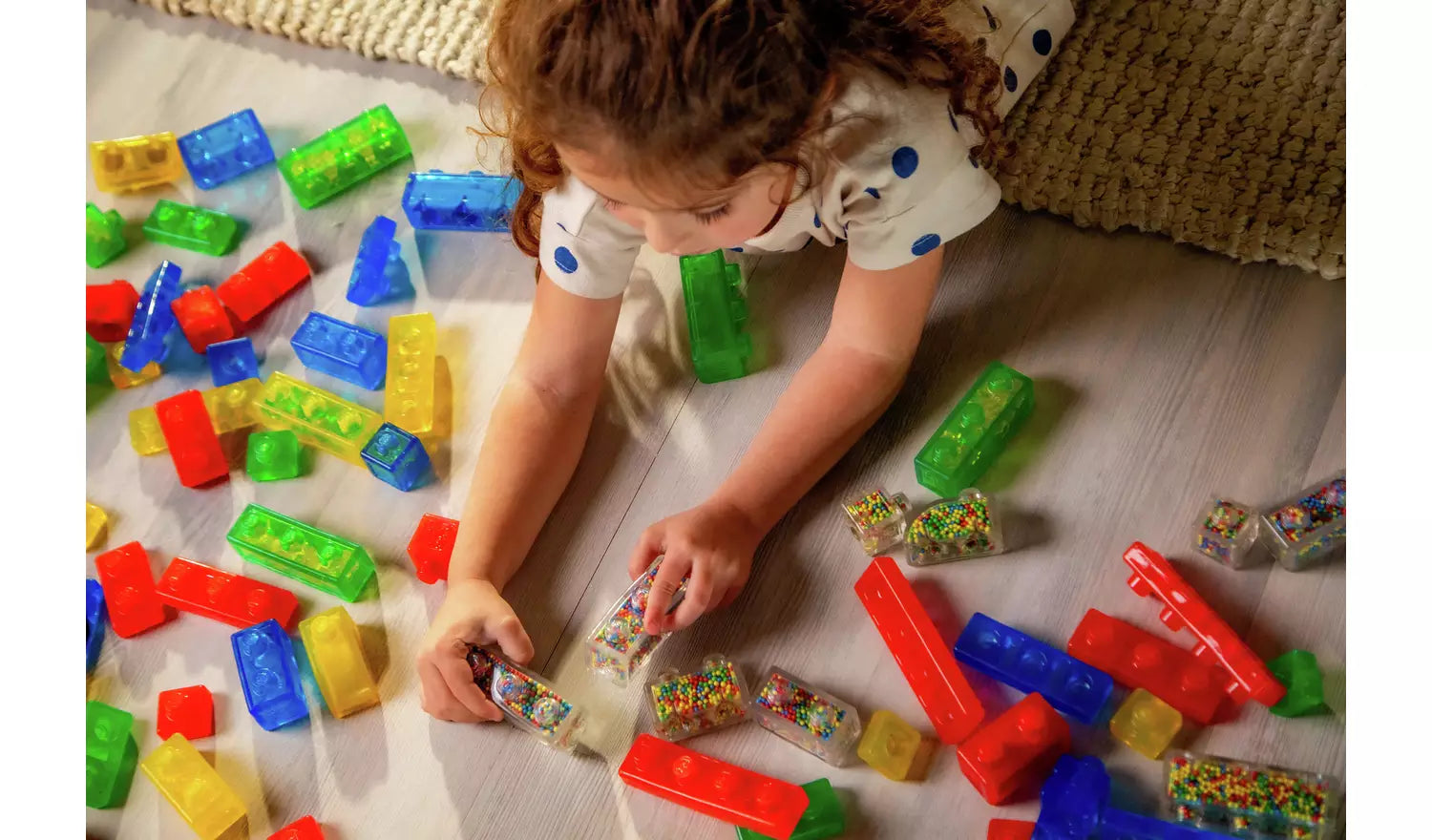 Jelly Blox 24pcs - Stash & Stack 2 in 1 Storage Case