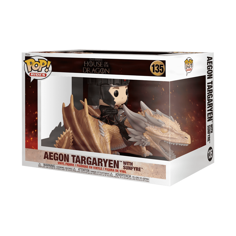 Funko POP! Rides Deluxe: House of the Dragon - Aegon Targaryen Vinyl Figure